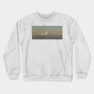 Off Iceberg, Newfoundland by Frederic Edwin Church Crewneck Sweatshirt